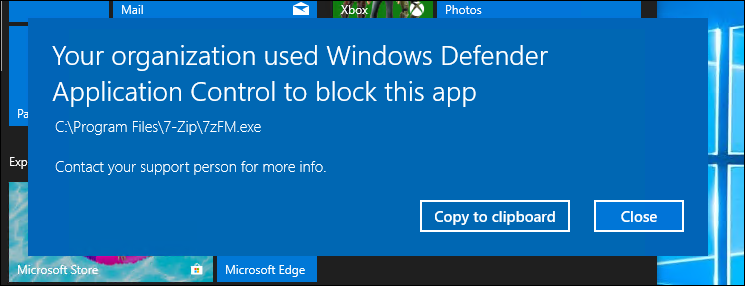 A Windows Defender notification.