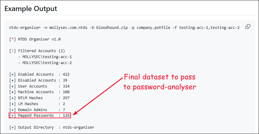 Using ntds-organiser to produce the required files.