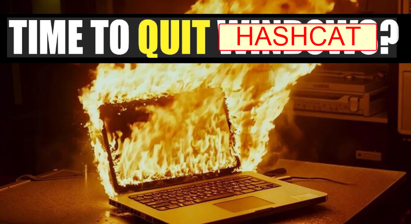 An image of a laptop on fire.